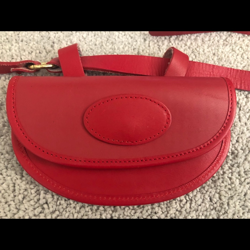 Red belt bag